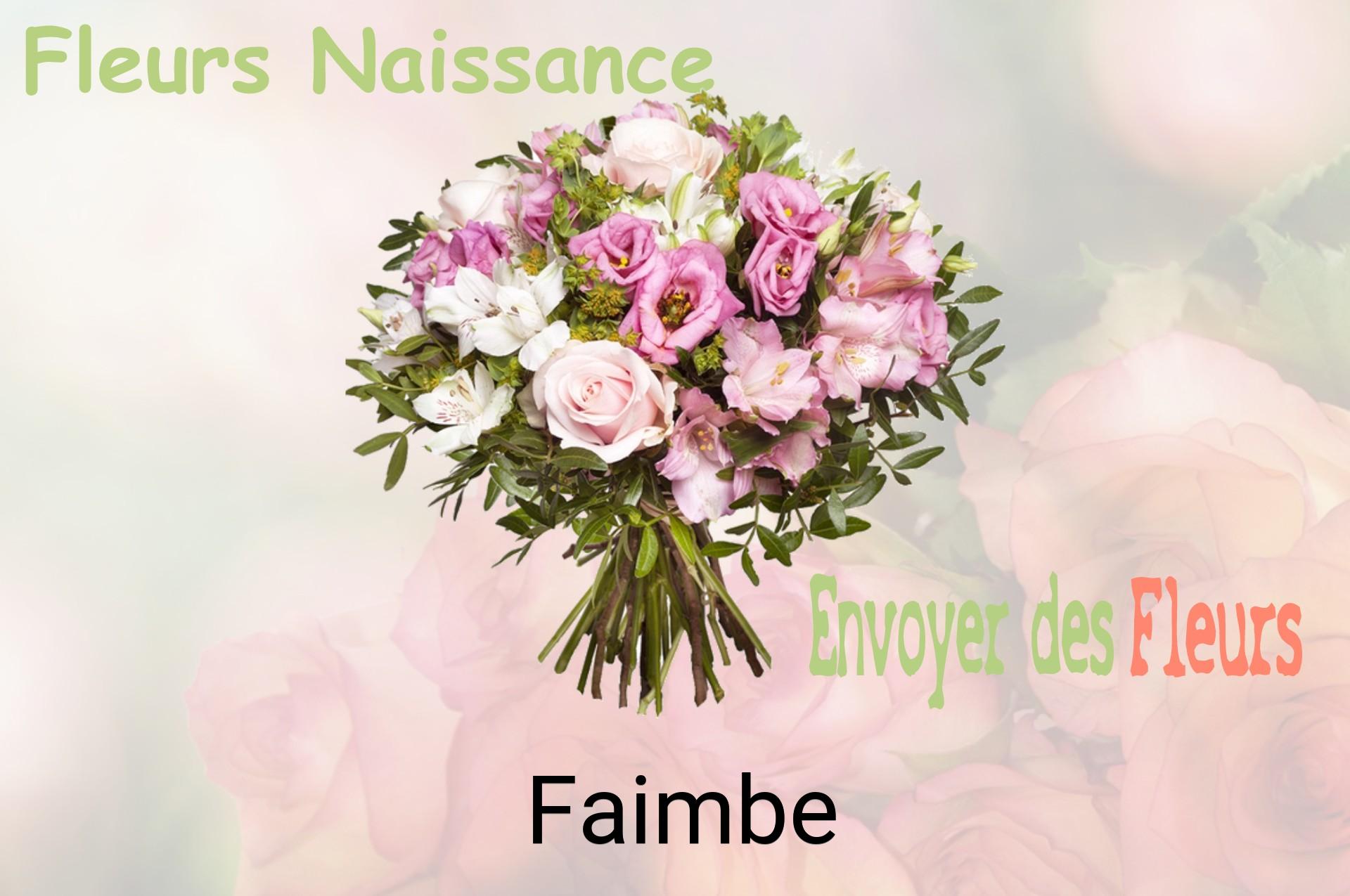 Bouquet de fleurs de naissance livré à Faimbe
